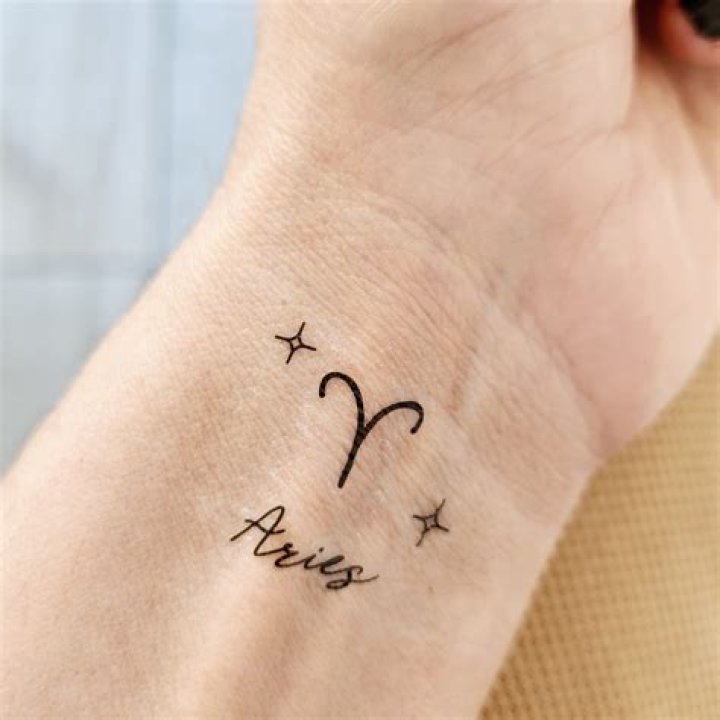 Exquisite And Minimalist Aries Tattoos For Starry Inspiration