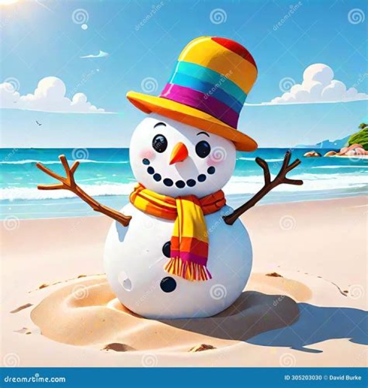 Summer Beach Snowman Figurines: A Unique Souvenir