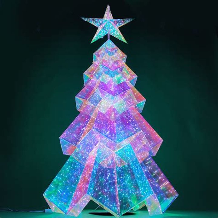 Discover The Enchanting World Of Holographic Christmas Trees