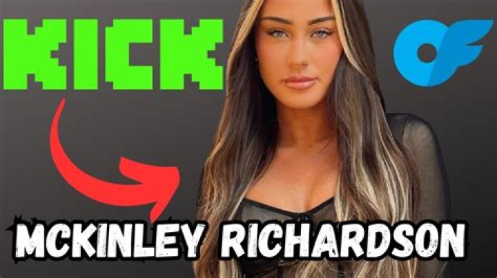 Secrets Of McKinley Richardson's OnlyFans Leak