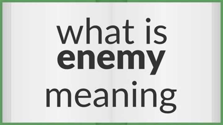 Exploring The Meaning Of "You Are My Enemy"